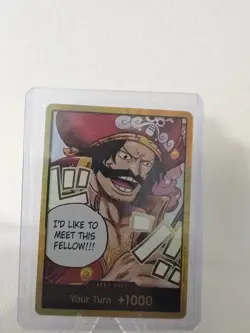 One Piece - Don!! Card, Gold Don!! Alt Art OP13 Carrying on His Will Gol.D.Roger - Image 2