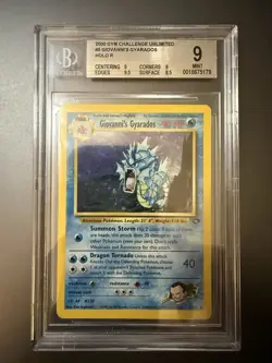Pokemon TCG Giovanni's Gyarados Gym Challenge Holo Card 5/132 BGS 9 - Image 1