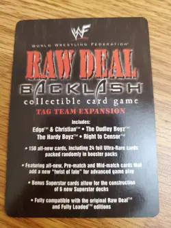 WWE WWF Raw Deal CCG - 3D Promo Card - Image 2