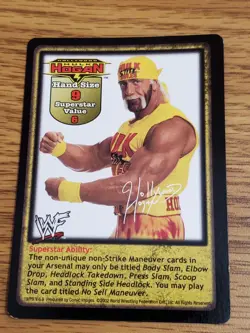 WWE WWF Raw Deal CCG - Hulk Hogan Promo Card - Image 1
