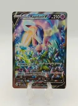 Galarian Rapidash V Full Art Holo Card 168/198 Chilling Reign POKEMON NM FRESH - Image 1
