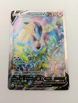 Galarian Rapidash V Full Art Holo Card 168/198 Chilling Reign POKEMON NM FRESH - Image 4