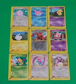 Pokemon TCG Lot of 9 E-Reader Series Cards Aquapolis Expedition Skyridge 1 Rare - Image 2