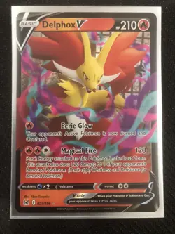 Delphox V 027/196 Lost Origin Holo Rare Pokemon TCG Card NM🔥🔥🔥 - Image 1