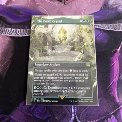 The Earth Crystal - Borderless - Non Foil - NM (MTG Final Fantasy FIN 0342) - Image 1