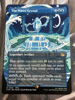 MTG - 1x The Water Crystal - Borderless / Final Fantasy NM - Image 1