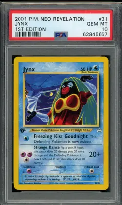 PSA 10 Jynx 31/64 Neo Revelation 1st Edition 2001 Pokemon - Image 1