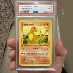 1999 POKEMON CHARMANDER 1st Edition Shadowless Base Set 46/102 PSA 9 MINT - Image 1