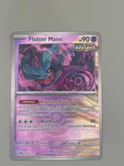 Flutter Mane 043/131 Rare Prismatic Evolutions Pokemon Masterball Holo NM - Image 1