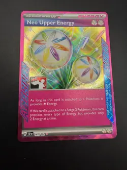 Ace Spec Neo Upper Energy 162/162 Play! Pokemon Prize Pack Series Stamped - NM - Image 4