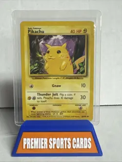 Pikachu 058/102 Base Set Regular Vintage Pokemon TCG WOTC 1999 - Image 1