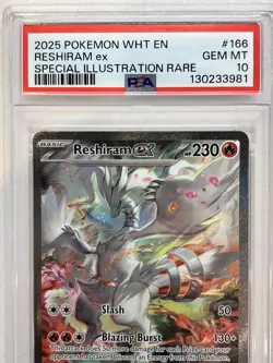 PSA 10 Reshiram ex #166/086 - White Flare Pokemon TCG - Image 2