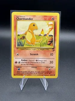 Charmander (Base Set 2) - 69/130 - LP Vintage WOTC Pokemon Starter - Image 1
