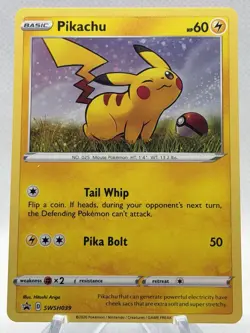 Pokemon TCG Pikachu SWSH039 Cosmos Holo Promo NM/M - Image 1