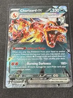 Charizard ex - Double Rare SV: Paldean Fates 054/091 Pokemon - Image 1