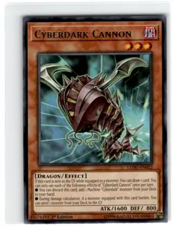 Yu-Gi-Oh! Cyberdark Cannon Rare LEDU-EN022 Lightly Played 1st Edition - Image 1