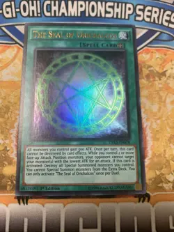 Yugioh The Seal Of Orichalcos DRL3-EN070 1ST EDITION NM - Image 1
