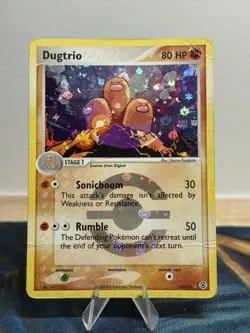 Dugtrio 22/112 Pokemon Ex FireRed LeafGreen Reverse Holo Rare Stamped Card HP - Image 1