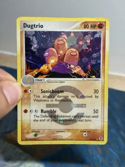 Dugtrio 22/112 Pokemon Ex FireRed LeafGreen Reverse Holo Rare Stamped Card HP - Image 3