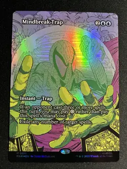 Mindbreak Trap Borderless FOIL NM Marvel Spiderman MTG MAGIC THE GATHERING - Image 1