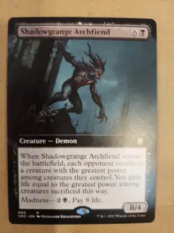 Shadowgrange Archfiend (Extended Art) Commander: Innistrad: Crimson Vow Regular - Image 1