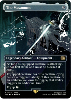 The Masamune (Borderless) Foil - 0353 - Final Fantasy - MTG - NM/M - Image 1