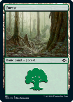Forest (489) - Foil Etched x4 - Modern Horizons 2 - NM-Mint, English - Modern Ho - Image 1
