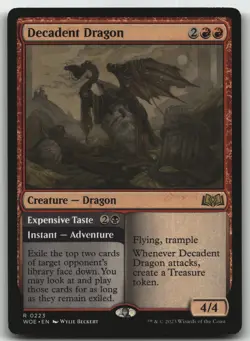 Decadent Dragon R Wilds of Eldraine 223 LP - Image 1