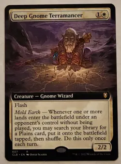 Deep Gnome Terramancer CLB #607 Extended Art Rare Regular NM+ - Image 1