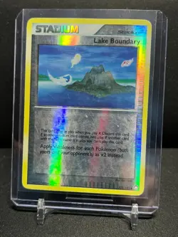 Lake Boundary 112/123 Reverse Holo Pokemon 2007 Mysterious Treasures HP/MP - Image 1