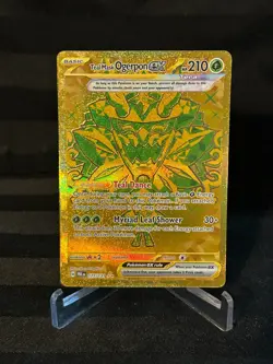 Pokemon TCG Teal Mask Ogerpon EX #177/131 Gold Secret Rare Prismatic Evolutions - Image 1
