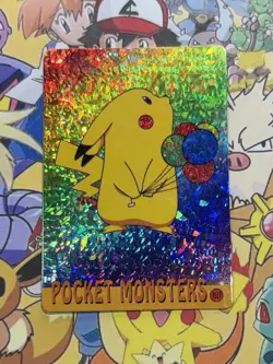 Pokemon Vintage Pocket Monsters Vending HOLO Prism Sticker 1999 Bandai Nintendo - Image 2