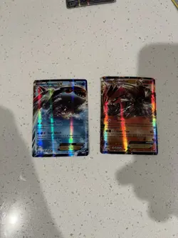 Pokemon TCG Kyogre EX (26/108) & Groudon EX (54/108) Dark Explorers Card Set - Image 1