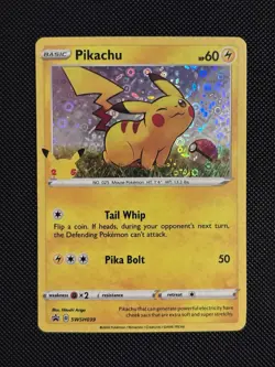 Pokemon General Mills Pikachu SWSH039 25th Anniversary Stamped Promo NM/Mint - Image 1