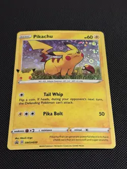 Pokemon General Mills Pikachu SWSH039 25th Anniversary Stamped Promo NM/Mint - Image 4