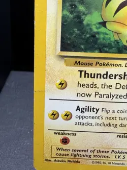 Pokemon TCG WOTC Pikachu 27 Black Star Promo LP/Crease - Image 2