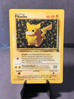 Pokemon TCG Pikachu Wizards Black Star Promo #1 WOTC VTG 1999 Non Holo LP - Image 1
