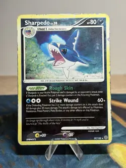 Sharpedo LV.39 37/132 Reverse Holo Rare DP Secret Wonders Pokemon TCG HP - Image 1