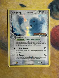 Dewgong EX Dragon Frontiers 15/101 Stamped Reverse Holo Rare Delta Species DMG - Image 2