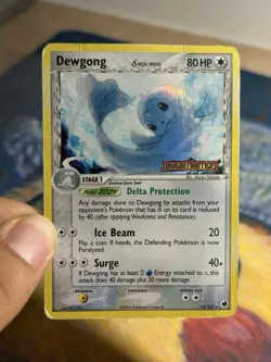 Dewgong EX Dragon Frontiers 15/101 Stamped Reverse Holo Rare Delta Species DMG - Image 3