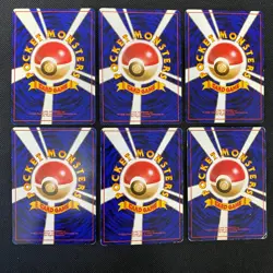 Dark Normal Card Set of 6 Japanese Pokemon Card Old Back s007289 - Image 2