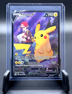 POKEMON TCG PIKACHU V TG16/TG30 LOST ORIGIN TRAINER GALLERY FULL ART HOLO - Image 1