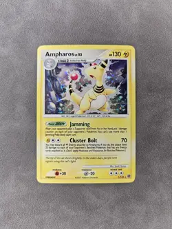 Pokemon TCG Ampharos 1/132 Holo Rare - Secret Wonders - LP - Image 1