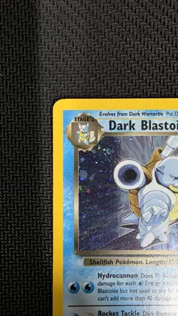 Pokemon TCG: Team Rocket Unlimited Dark Blastoise 3/82 Holo Rare - Swirl LP - Image 2