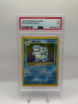 POKEMON BLASTOISE BASE SET HOLO RARE 2/102 PSA 5 INVEST REGRADE - Image 1