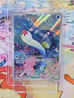 Wiglett 206/198 Pokemon Scarlet & Violet Base Set Illustration Rare Holo NM - Image 1