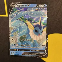 Vaporeon V SWSH150 Sword & Shield Black Star Promo Holo Pokemon Card NM - Image 1
