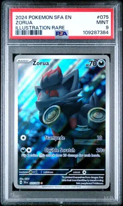 Zorua 075/064 Illustration Rare -- PSA 9 MINT -- Pokemon Shrouded Fable - Image 1