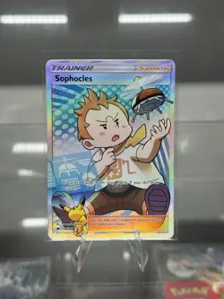 Sophocles 146/147 Burning Shadows Holo Full Art Rare Pokemon Trading Card Game - Image 1