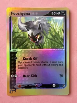 Poochyena 64/109 EX Ruby and Sapphire Reverse Holo - Pokemon TCG English LP - Image 1